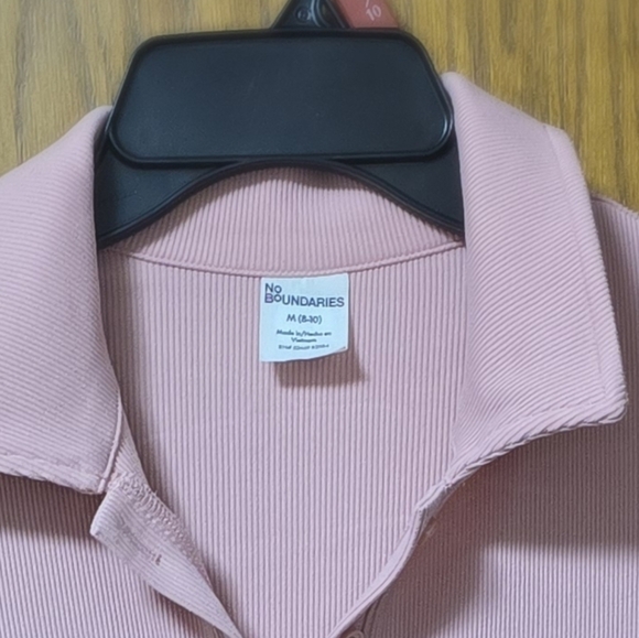 MEDIUM No Blush Pink Collared Polo Dress. NWT. - Picture 2 of 3